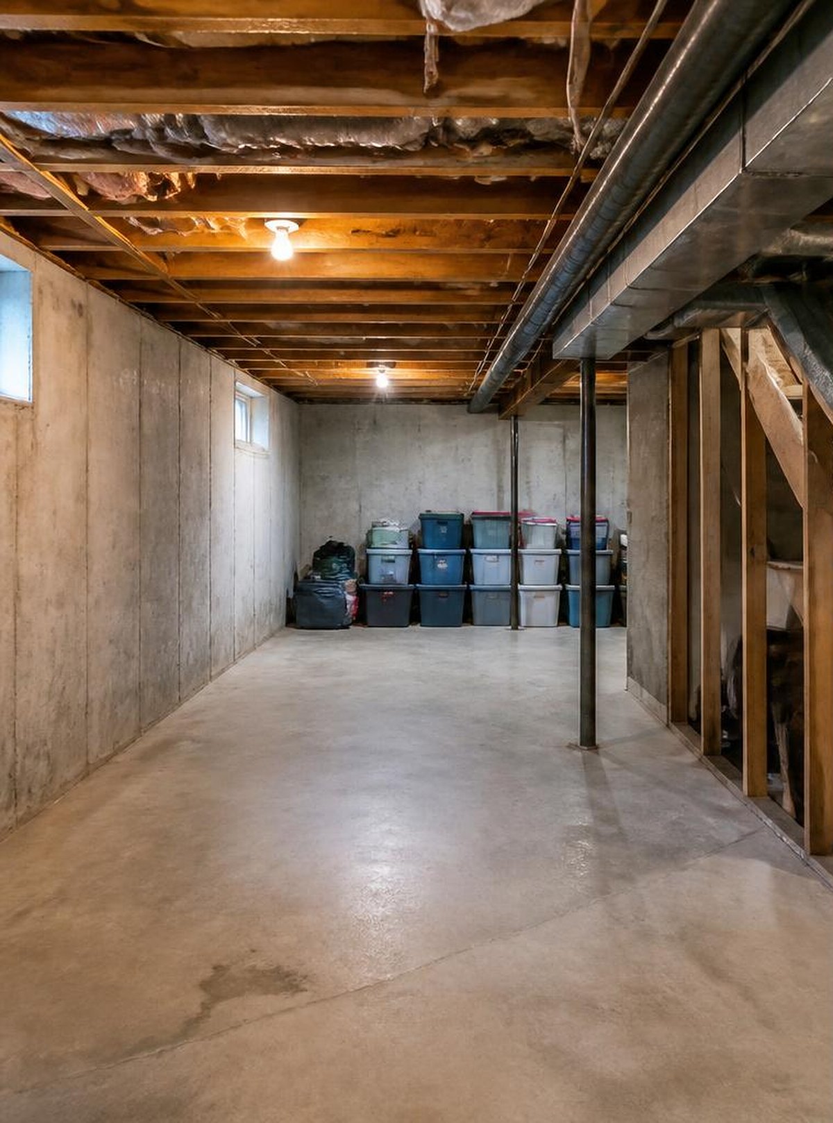 Basement finishing before work started