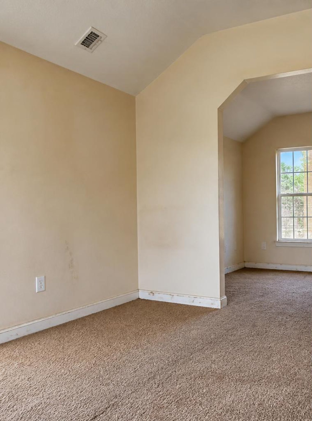 Interior repaint and trim repair before work started